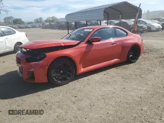 2024 BMW M2 with VIN 3MF13DM00R8D86349, listed as a Copart auction lot 51227764 with 7,114 mi miles and Salvage Title. Bid and sale history available at carsss.com. Image 1.