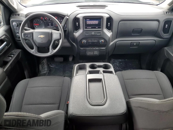 2021 Chevrolet Silverado 1500 Custom with VIN 3GCPYBEH1MG185453, listed as a Copart auction lot 78281804 with 75,380 mi miles and Salvage Title. Bid and sale history available at DreamBid. Image 8.
