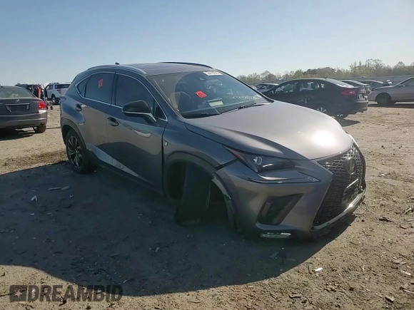 2020 Lexus NX 300 F Sport with VIN JTJSARBZ4L5007172, listed as a Copart auction lot 52419925 with 54,541 mi miles and Salvage title. Bid and sale history available at DreamBid. Image 12.