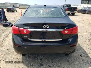 2015 Infiniti Q50 Premium with VIN JN1BV7AR6FM417210, listed as a Copart auction lot 63733915 with 95,926 mi miles and Salvage title. Bid and sale history available at DreamBid. Image 6.