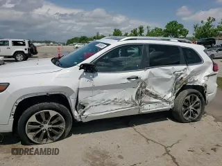 2019 Jeep Cherokee Overland with VIN 1C4PJMJN3KD123879, listed as a Copart auction lot 57650905 with 77,962 mi miles and Salvage title. Bid and sale history available at DreamBid. Image 14.