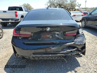 2023 BMW 3 Series 330i with VIN 3MW69FF0XP8D11104, listed as a Copart auction lot 52456275 with 0 mi miles and Salvage Title. Bid and sale history available at carsss.com. Image 6.