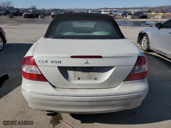 2007 Mercedes-Benz CLK-Class 3.5L with VIN WDBTK56G07T075166, listed as a Copart auction lot 42361345 with 187,738 mi miles and Salvage Title. Bid and sale history available at carsss.com. Image 6.
