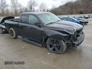 2017 Ram 1500 Express with VIN 1C6RR7FG5HS858128, listed as a Copart auction lot 46608235 with 60,577 mi miles and Salvage Title. Bid and sale history available at carsss.com. Image 4.