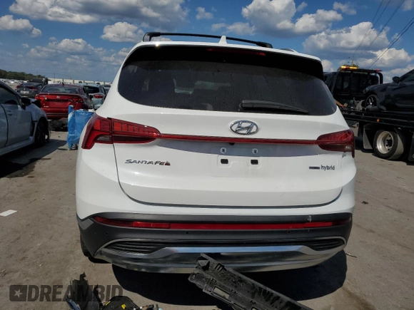 2022 Hyundai Santa Fe Hybrid Limited with VIN KM8S5DA18NU024602, listed as a Copart auction lot 70199524 with 30,780 mi miles and Salvage Title. Bid and sale history available at carsss.com. Image 6.