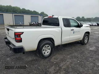 2023 Nissan Frontier S with VIN 1N6ED1CM4PN645324, listed as a Copart auction lot 53846804 with 21,818 mi miles and Salvage title. Bid and sale history available at DreamBid. Image 3.