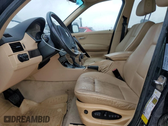 2008 BMW X3 3.0si with VIN WBXPC93438WJ16880, listed as a Copart auction lot 50837765 with 108,825 mi miles and Clean Title. Bid and sale history available at carsss.com. Image 7.