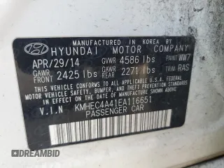 2014 Hyundai Sonata Limited with VIN KMHEC4A41EA116651, listed as a Copart auction lot 55046545 with 102,182 mi miles and Clean Title. Bid and sale history available at carsss.com. Image 12.