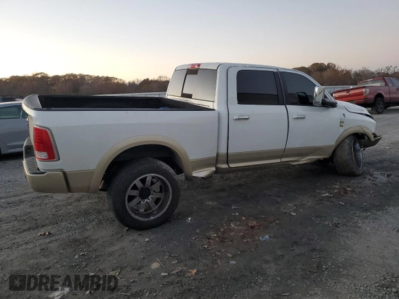 2013 Ram 2500 Laramie Longhorn с VIN 3C6UR5GL5DG590564, выставлен на аукционе Copart как лот 81765324 с пробегом 168 323 миль миль и Списание • Salvage title. История ставок и продаж доступна на DreamBid. Изображение 3.