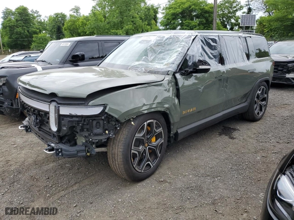 2022 Rivian R1S Launch Edition with VIN 7PDSGABL7NN001893, listed as a Copart auction lot 58809684 with 19,067 mi miles and Salvage Title. Bid and sale history available at carsss.com. Image 1.