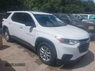 2018 Chevrolet Traverse LS with VIN 1GNERFKW8JJ276381, listed as a IAAI auction lot 42627279 with 175,864 mi miles and . Bid and sale history available at DreamBid. Image 1.