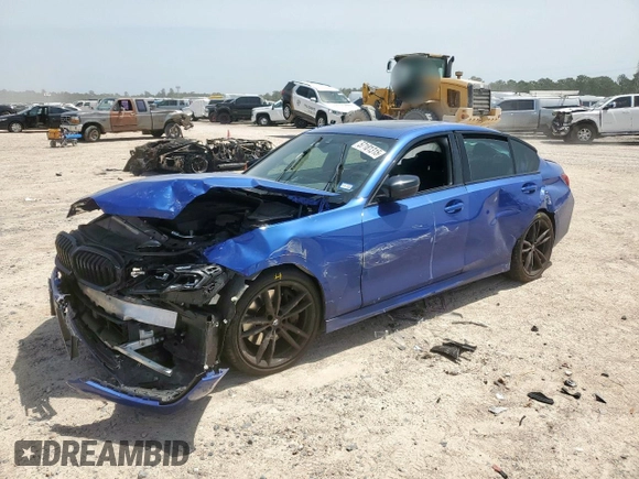 2023 BMW 3 Series 330i with VIN 3MW69FF00P8D04288, listed as a Copart auction lot 57181315 with 35,461 mi miles and Salvage title. Bid and sale history available at DreamBid. Image 1.