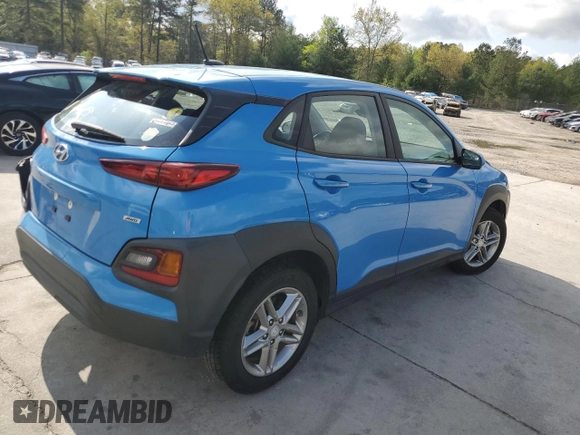 2021 Hyundai Kona SE with VIN KM8K1CAA1MU638153, listed as a Copart auction lot 51253075 with 79,346 mi miles and Salvage Title. Bid and sale history available at carsss.com. Image 3.