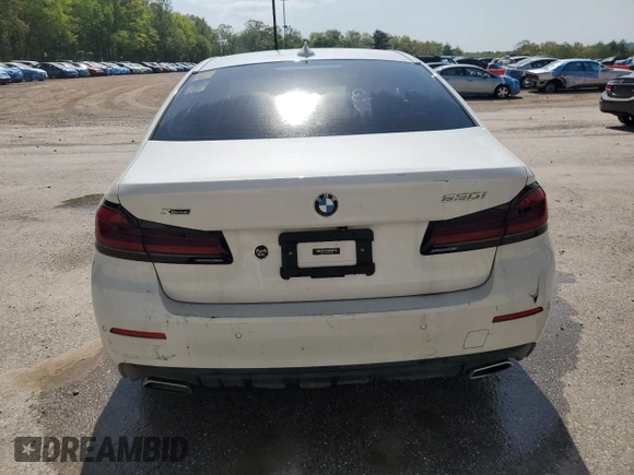 2021 BMW 5 Series 530i xDrive with VIN WBA13BJ04MWX11514, listed as a Copart auction lot 54208715 with Not Provided miles and Clean Title. Bid and sale history available at carsss.com. Image 6.