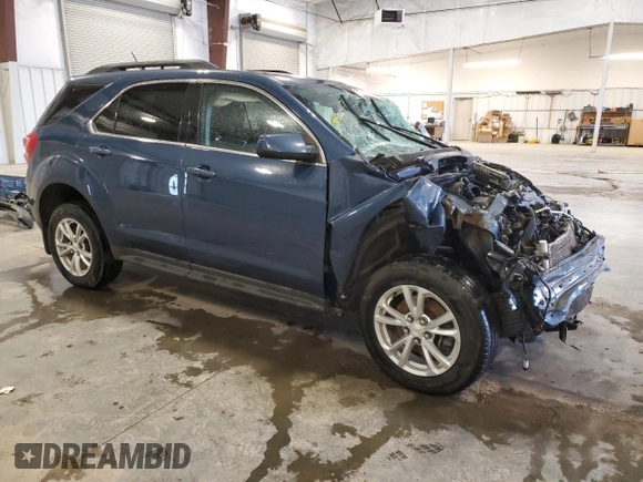 2016 Chevrolet Equinox LT z VIN 2GNFLFEK7G6350037, wystawiony jako Copart lot #55321295 z przebiegiem 62 130 mil mil oraz Szkoda całkowita • Salvage title. Historia ofert i sprzedaży dostępna na DreamBid. Obrazek 4.