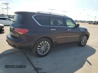 2014 Infiniti QX80 with VIN JN8AZ2ND9E9750604, listed as a Copart auction lot 57026004 with 144,732 mi miles and Clean Title. Bid and sale history available at carsss.com. Image 3.