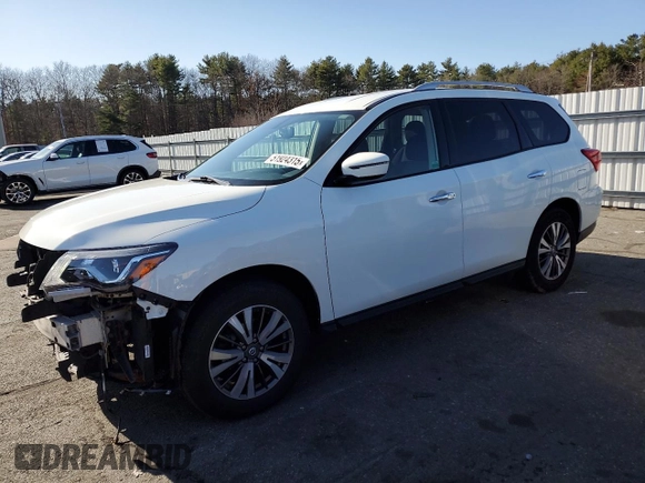 2017 Nissan Pathfinder SV with VIN 5N1DR2MM5HC666793, listed as a Copart auction lot 51924315 with 167,309 mi miles and Salvage title. Bid and sale history available at DreamBid. Image 1.