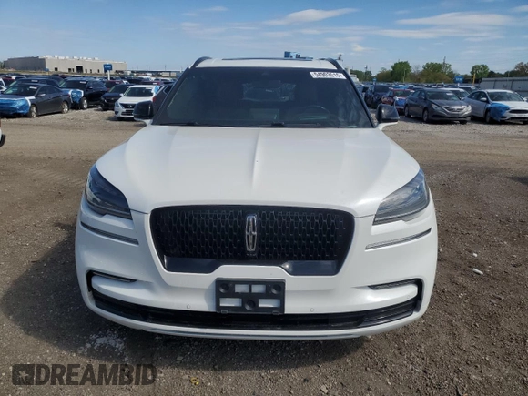 2022 Lincoln Aviator Reserve with VIN 5LM5J7XC2NGL14736, listed as a Copart auction lot 54903515 with 47,598 mi miles and Salvage title. Bid and sale history available at DreamBid. Image 5.