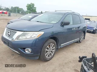 2014 Nissan Pathfinder SV with VIN 5N1AR2MM6EC684928, listed as a IAAI auction lot 42502135 with 46,029 mi miles and . Bid and sale history available at DreamBid. Image 2.