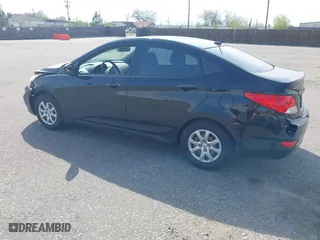 2013 Hyundai Accent GLS with VIN KMHCT4AE2DU277183, listed as a IAAI auction lot 42115698 with 103,666 mi miles. Bid and sale history available at carsss.com. Image 3.