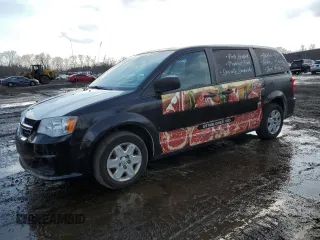 2011 Dodge Caravan z VIN 2D4JN1AGXBR618624, wystawiony jako Copart lot #46597005 z przebiegiem 110 677 mil mil oraz Czysty tytuł • Clean title. Historia ofert i sprzedaży dostępna na DreamBid. Obrazek 1.