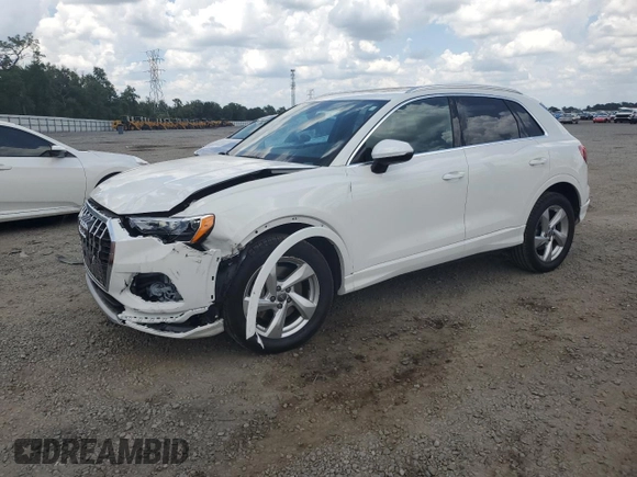 2020 Audi Q3 Premium with VIN WA1AECF32L1030604, listed as a Copart auction lot 57943755 with 61,261 mi miles and Non repairable. Bid and sale history available at DreamBid. Image 1.
