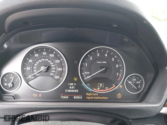 2014 BMW 4 Series 428i with VIN WBA3N3C54EF711449, listed as a IAAI auction lot 42422157 with 72,424 mi miles and . Bid and sale history available at DreamBid. Image 7.