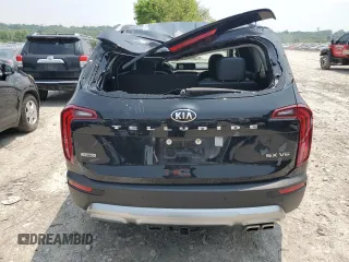 2020 Kia Telluride SX with VIN 5XYP5DHC2LG078042, listed as a Copart auction lot 58500965 with 32,040 mi miles and Salvage title. Bid and sale history available at DreamBid. Image 6.