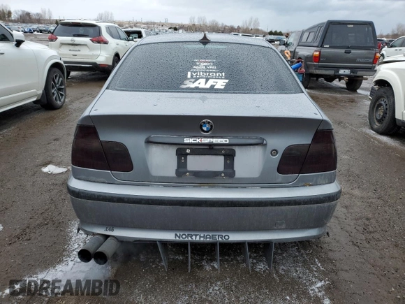 2004 BMW 3 Series 325i with VIN WBAEV33434KR35625, listed as a Copart auction lot 47176655 with 296,490 mi miles and Clean Title. Bid and sale history available at carsss.com. Image 6.