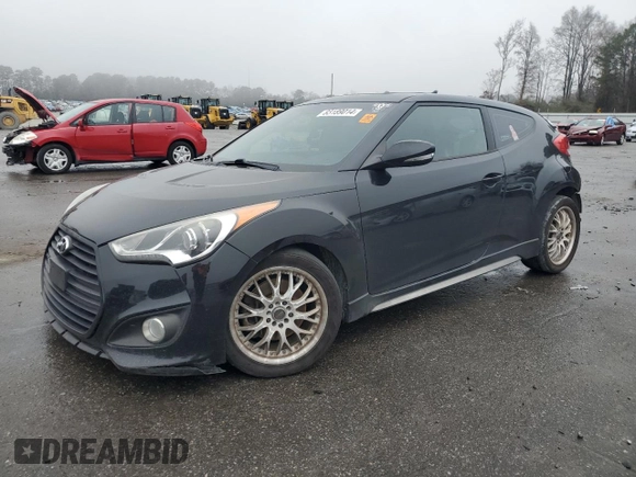 2013 Hyundai Veloster Turbo z VIN KMHTC6AE4DU155792, wystawiony jako Copart lot #83189014 z przebiegiem 70 033 mil mil oraz Szkoda całkowita • Salvage title. Historia ofert i sprzedaży dostępna na DreamBid. Obrazek 1.