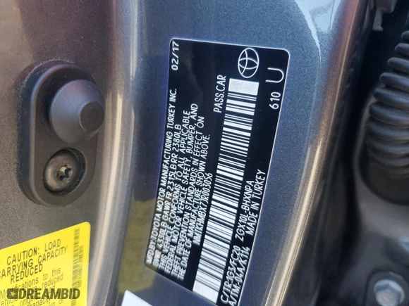 2018 Toyota C-HR XLE with VIN NMTKHMBX7JR003056, listed as a Copart auction lot 48929115 with 84,802 mi miles and Salvage Title. Bid and sale history available at carsss.com. Image 13.