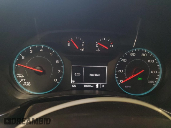 2018 Chevrolet Equinox LT with VIN 3GNAXSEV1JL300528, listed as a Copart auction lot 53065125 with 98,980 mi miles and Salvage Title. Bid and sale history available at carsss.com. Image 9.