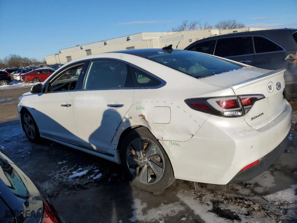 2016 Hyundai Sonata Hybrid Limited with VIN KMHE34L16GA009195, listed as a Copart auction lot 45342275 with NaN miles and Salvage Title. Bid and sale history available at carsss.com. Image 2.