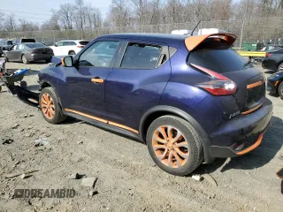 2015 Nissan Juke SV with VIN JN8AF5MV7FT550541, listed as a Copart auction lot 47573835 with 89,667 mi miles and Salvage Title. Bid and sale history available at DreamBid. Image 2.