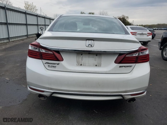 2016 Honda Accord Sedan Sport with VIN 1HGCR2F56GA132414, listed as a Copart auction lot 52891895 with 107,688 mi miles and Salvage Title. Bid and sale history available at carsss.com. Image 6.