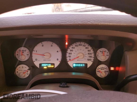 2005 Dodge 2500 SLT с VIN 3D7KS28C65G844680, выставлен на аукционе Copart как лот 80792204 с пробегом 280 914 миль миль и Списание • Salvage title. История ставок и продаж доступна на DreamBid. Изображение 9.