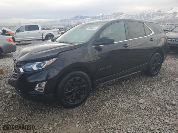 2020 Chevrolet Equinox LT with VIN 2GNAXKEV7L6198272, listed as a Copart auction lot 83858814 with 50,737 mi miles and Salvage Title. Bid and sale history available at carsss.com. Image 1.