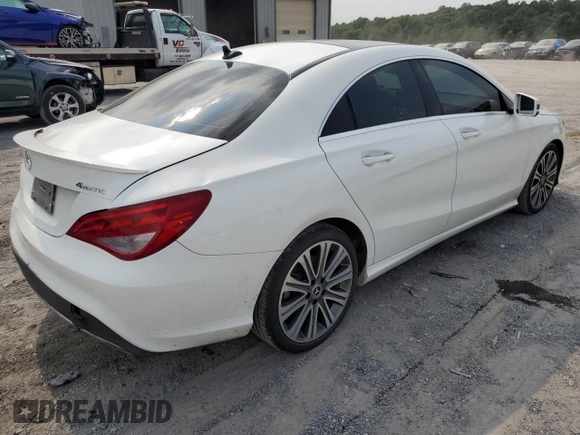 2018 Mercedes-Benz CLA 250 with VIN WDDSJ4GB4JN680371, listed as a Copart auction lot 62461703 with 50,878 mi miles and . Bid and sale history available at DreamBid. Image 3.