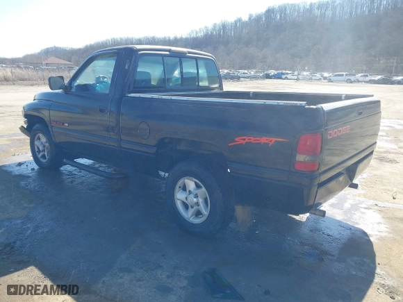 1996 Dodge Ram 1500 with VIN 1B7HC16YXTS701778, listed as a IAAI auction lot 41753120 with 110,204 mi miles. Bid and sale history available at carsss.com. Image 3.