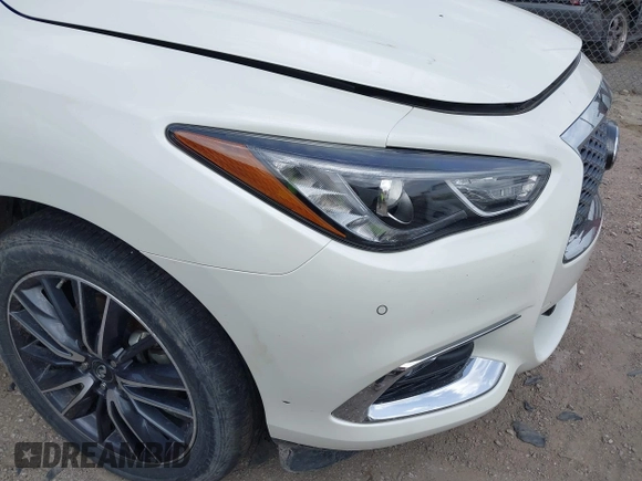 2017 Infiniti QX60 with VIN 5N1DL0MM7HC519011, listed as a IAAI auction lot 41804659 with 118,401 mi miles and . Bid and sale history available at DreamBid. Image 1.
