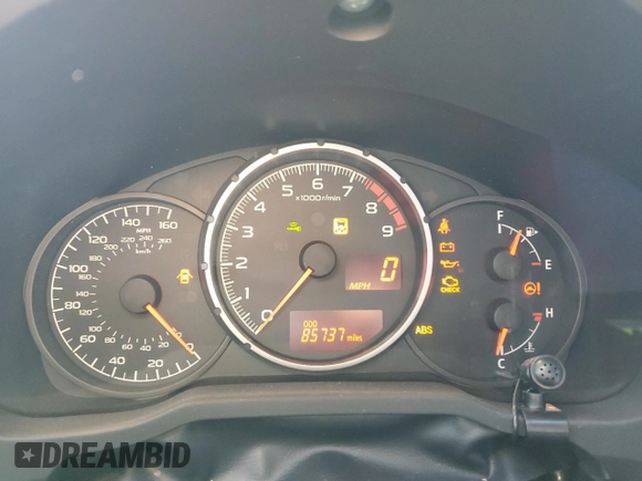 2014 Subaru BRZ Limited with VIN JF1ZCAC13E8601846, listed as a Copart auction lot 43655925 with 85,737 mi miles and Salvage Title. Bid and sale history available at DreamBid. Image 9.