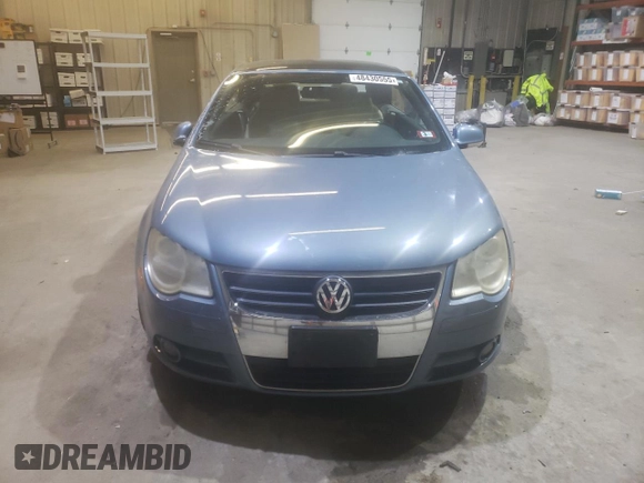 2007 Volkswagen Eos 2.0T with VIN WVWBA71F47V044596, listed as a Copart auction lot 48430555 with 88,401 mi miles and Salvage Title. Bid and sale history available at DreamBid. Image 5.