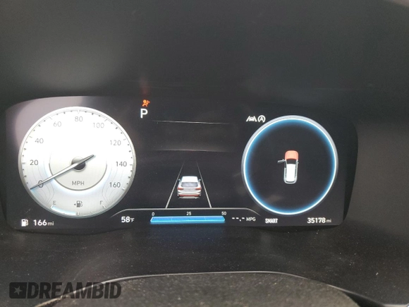 2023 Hyundai Santa Fe Calligraphy with VIN 5NMS5DAL8PH501030, listed as a Copart auction lot 59320305 with 35,178 mi miles and Salvage title. Bid and sale history available at DreamBid. Image 9.