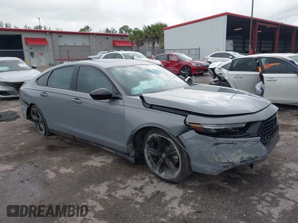 2023 Honda Accord Sport-L with VIN 1HGCY2F72PA053505, listed as a IAAI auction lot 42603967 with 38,944 mi miles and . Bid and sale history available at DreamBid. Image 1.
