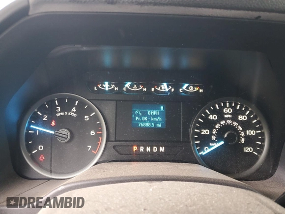 2019 Ford F-150 XL with VIN 1FTFX1E55KKD02536, listed as a Copart auction lot 51857015 with 76,888 mi miles and Clean Title. Bid and sale history available at DreamBid. Image 9.