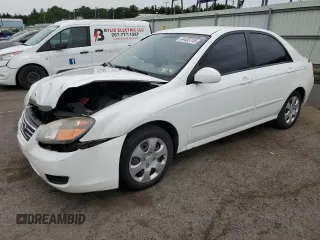 2009 Kia Spectra EX with VIN KNAFE222895585641, listed as a Copart auction lot 64403745 with 119,607 mi miles and Salvage title. Bid and sale history available at DreamBid. Image 1.