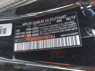 2017 Mercedes-Benz CLA 250 z VIN WDDSJ4EB8HN498184, wystawiony jako IAAI lot #41824309 z przebiegiem 109 089 mil mil oraz . Historia ofert i sprzedaży dostępna na DreamBid. Obrazek 9.