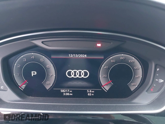 2019 Audi A8 L with VIN WAU8DAF82KN004676, listed as a IAAI auction lot 41086272 with 58,217 mi miles. Bid and sale history available at carsss.com. Image 7.