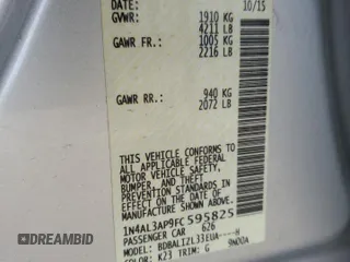 2015 Nissan Altima SV z VIN 1N4AL3AP9FC595825, wystawiony jako Copart lot #51223605 z przebiegiem 136 199 mil mil oraz Szkoda całkowita • Salvage title. Historia ofert i sprzedaży dostępna na DreamBid. Obrazek 14.