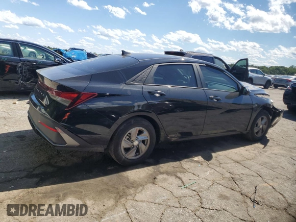 2024 Hyundai Elantra SE with VIN KMHLL4DG8RU831976, listed as a Copart auction lot 57838755 with 6,228 mi miles and Salvage title. Bid and sale history available at DreamBid. Image 3.